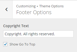 Footer-Options
