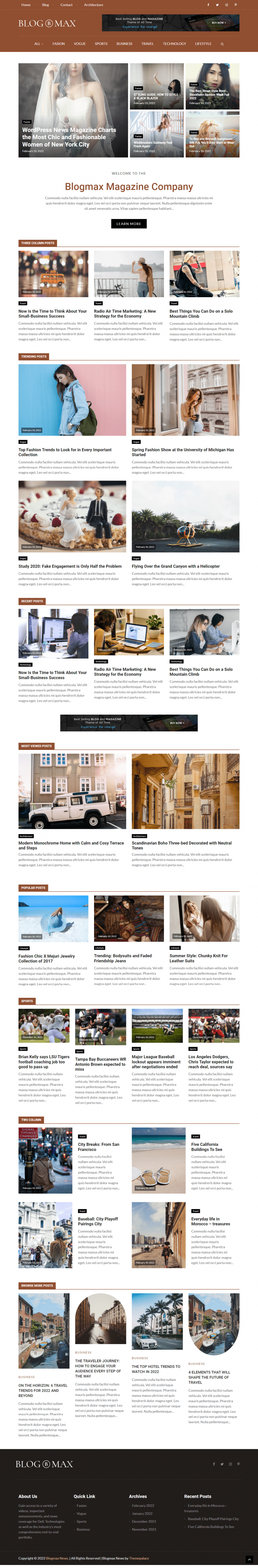 Blogmax News - Theme Palace